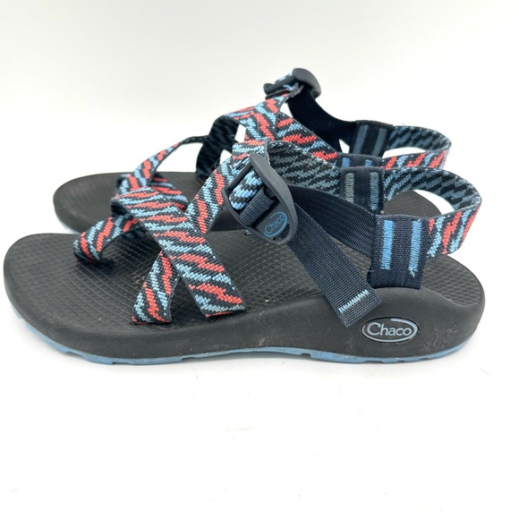 Chaco Women's Sandals - Black and Red Pattern - Picture 1 of 7